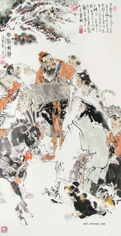 有教无类137x69cm 2009年